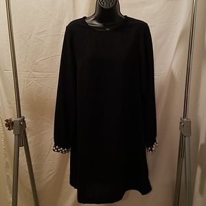 NWOT H&M Black Jewelled A Line Dress Size 4